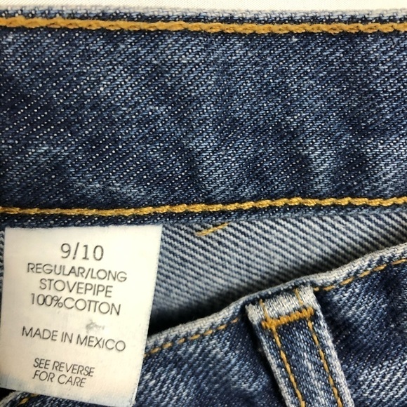 Vintage Y2K Express Bleus Blue Jeans Juniors Size 9/10 Straight - Picture 4 of 14